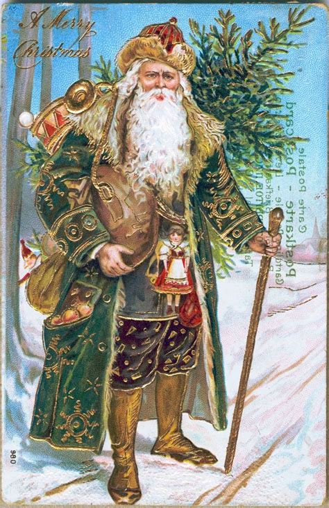 antique santa claus pictures|old fashioned santa claus.